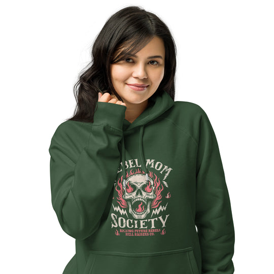 Mom Rebellious Hoodie – Bold Statement Apparel for Empowered Mothers Unisex eco raglan hoodie