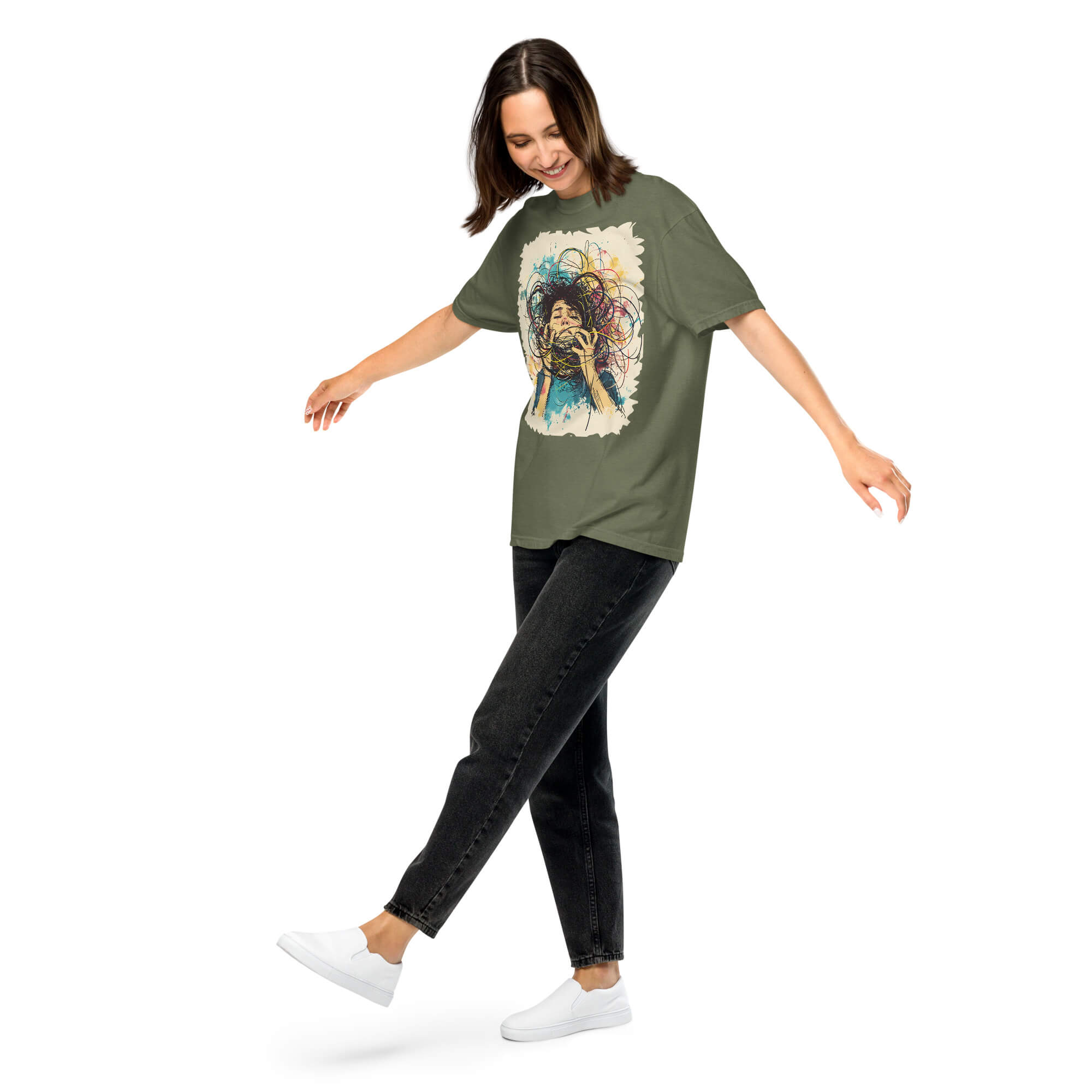 Unisex Chaotic Rebellious Art T-shirt