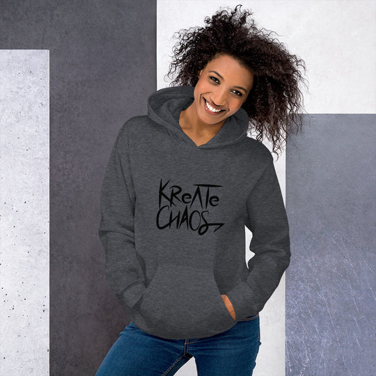 Unisex 'Embrace Chaos' Hoodie – Sustainable, Bold, and Comfortable Sweatshirt for All Genders