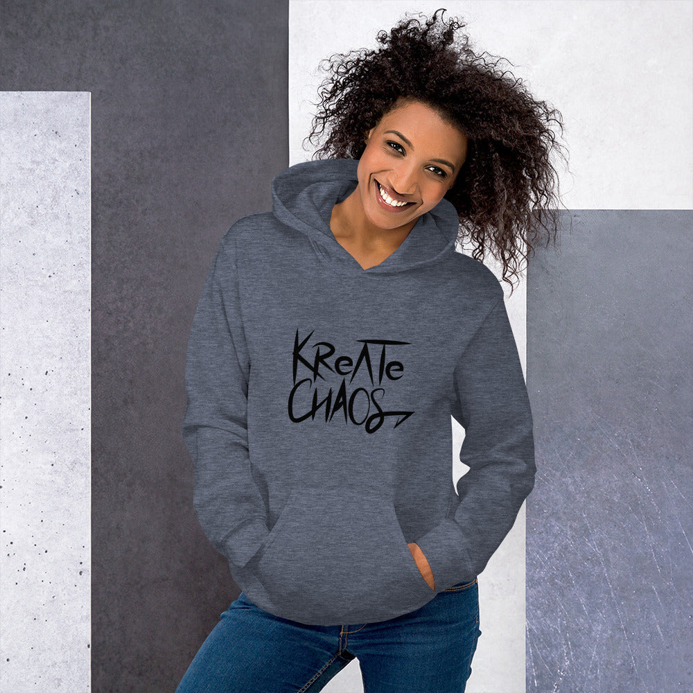 Unisex 'Embrace Chaos' Hoodie – Sustainable, Bold, and Comfortable Sweatshirt for All Genders