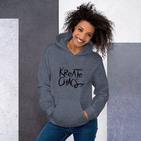 Unisex 'Embrace Chaos' Hoodie – Sustainable, Bold, and Comfortable Sweatshirt for All Genders