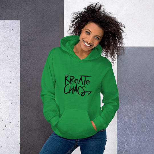 Unisex 'Embrace Chaos' Hoodie – Sustainable, Bold, and Comfortable Sweatshirt for All Genders