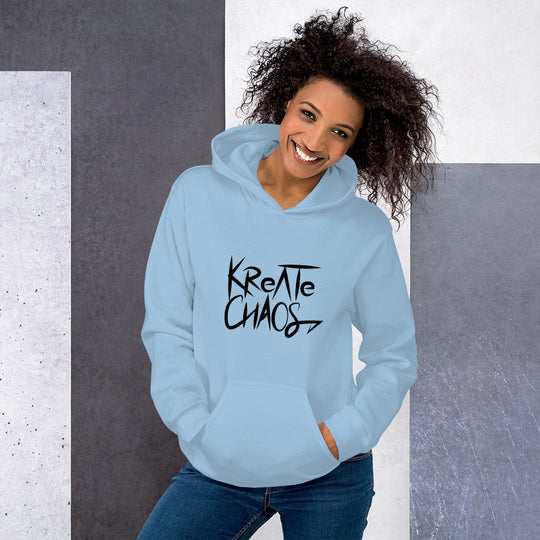 Unisex 'Embrace Chaos' Hoodie – Sustainable, Bold, and Comfortable Sweatshirt for All Genders