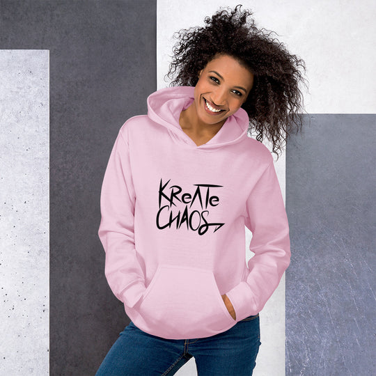 Unisex 'Embrace Chaos' Hoodie – Sustainable, Bold, and Comfortable Sweatshirt for All Genders