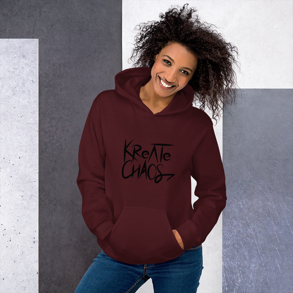 Unisex 'Embrace Chaos' Hoodie – Sustainable, Bold, and Comfortable Sweatshirt for All Genders
