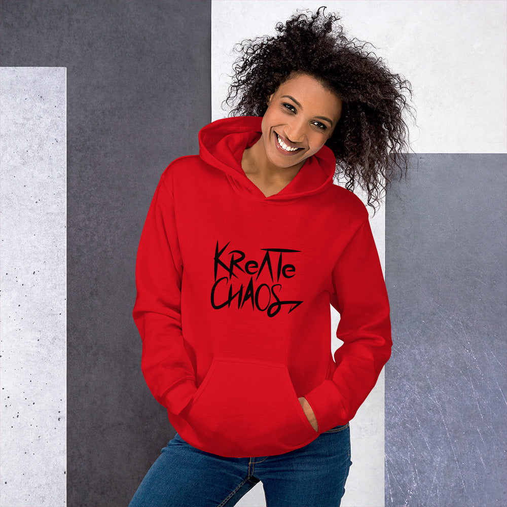 Unisex 'Embrace Chaos' Hoodie – Sustainable, Bold, and Comfortable Sweatshirt for All Genders
