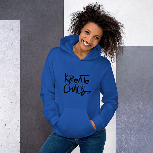 Unisex 'Embrace Chaos' Hoodie – Sustainable, Bold, and Comfortable Sweatshirt for All Genders
