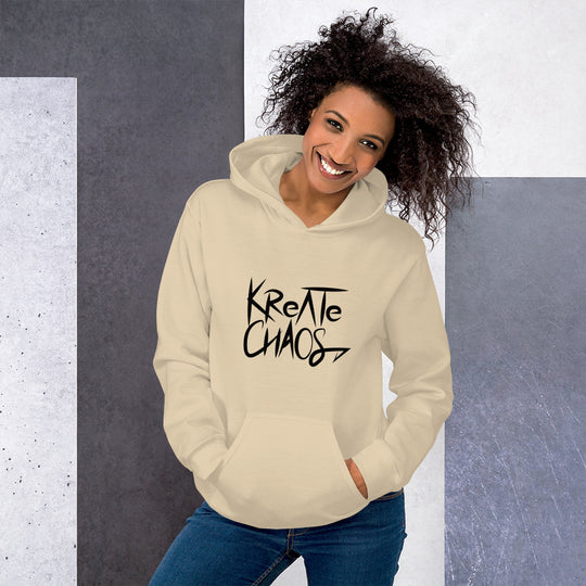 Unisex 'Embrace Chaos' Hoodie – Sustainable, Bold, and Comfortable Sweatshirt for All Genders