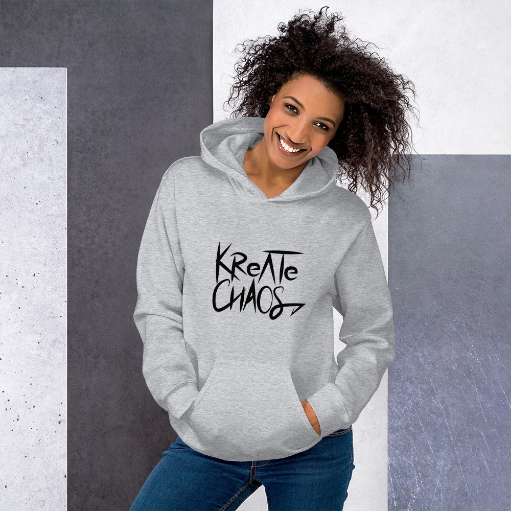 Unisex 'Embrace Chaos' Hoodie – Sustainable, Bold, and Comfortable Sweatshirt for All Genders