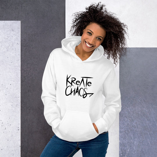 Unisex 'Embrace Chaos' Hoodie – Sustainable, Bold, and Comfortable Sweatshirt for All Genders