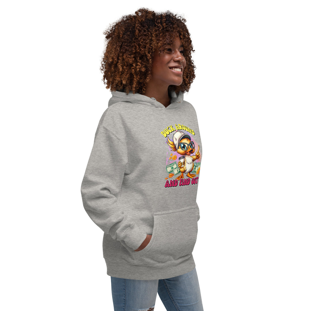 Rebellious Duck 'Around and Find Out' Graphic Hoodie – Unisex Streetwear Style Unisex Hoodie