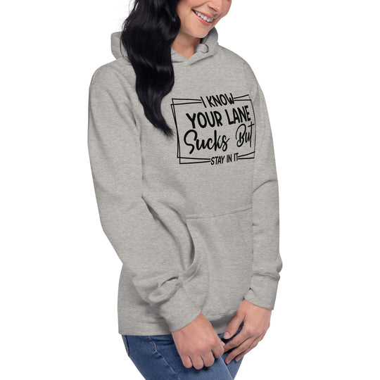 Unisex 'Stay in Your Lane' Rebellious Hoodie – Bold Statement for the Fearless Unisex Hoodie