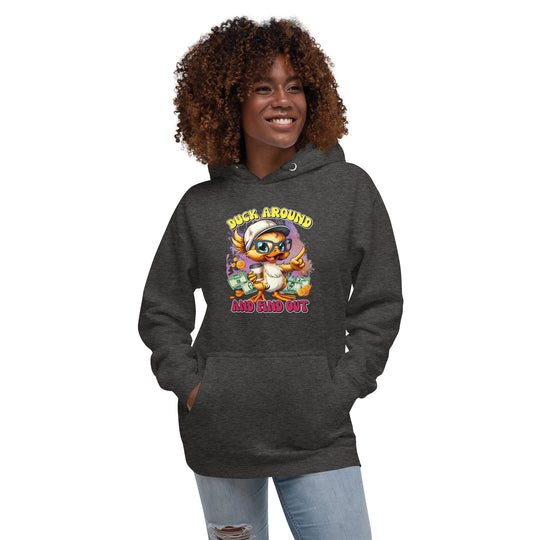 Rebellious Duck 'Around and Find Out' Graphic Hoodie – Unisex Streetwear Style Unisex Hoodie