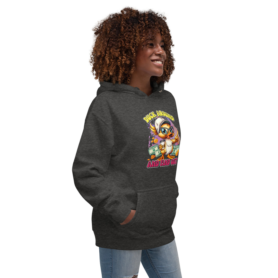 Rebellious Duck 'Around and Find Out' Graphic Hoodie – Unisex Streetwear Style Unisex Hoodie