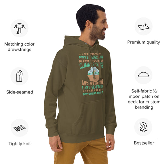 Earth Day Climate Change Hoodie – Sustainable & Stylish Eco-Friendly Statement Unisex climateHoodie