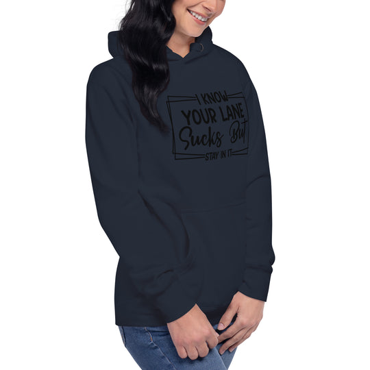 Unisex 'Stay in Your Lane' Rebellious Hoodie – Bold Statement for the Fearless Unisex Hoodie