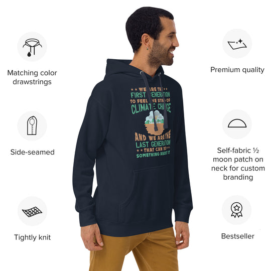 Earth Day Climate Change Hoodie – Sustainable & Stylish Eco-Friendly Statement Unisex climateHoodie