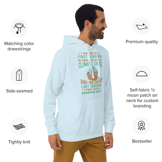 Earth Day Climate Change Hoodie – Sustainable & Stylish Eco-Friendly Statement Unisex climateHoodie