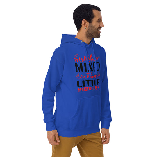 Sunshine Mixed with a Little Hurricane – Unisex Motivational Hoodie for Bold and Bright Style