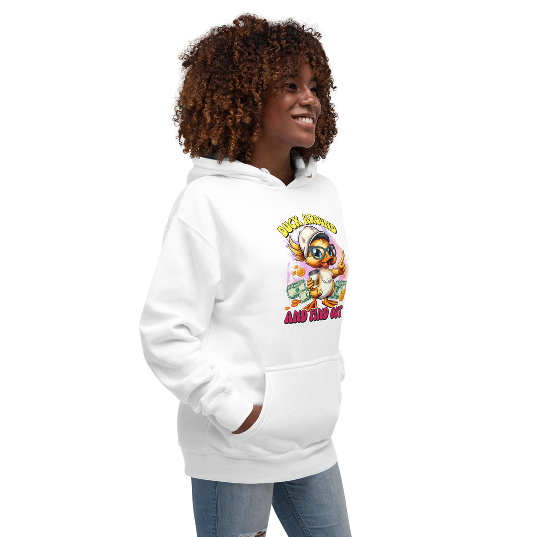 Rebellious Duck 'Around and Find Out' Graphic Hoodie – Unisex Streetwear Style Unisex Hoodie