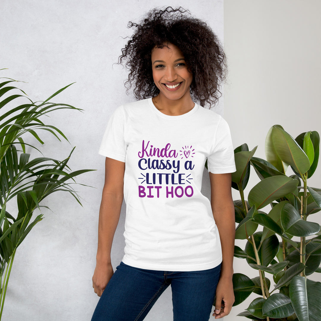 Kinda Classy, a Little Bit Hoo – Trendy Unisex Funny T-Shirt for Casual Chic Style