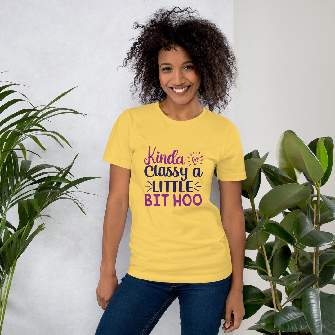 Kinda Classy, a Little Bit Hoo – Trendy Unisex Funny T-Shirt for Casual Chic Style