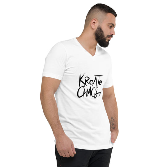 Unisex Short Sleeve V-Neck T-Shirt – Casual Comfort, Stylish Fit | Kreate Chaos